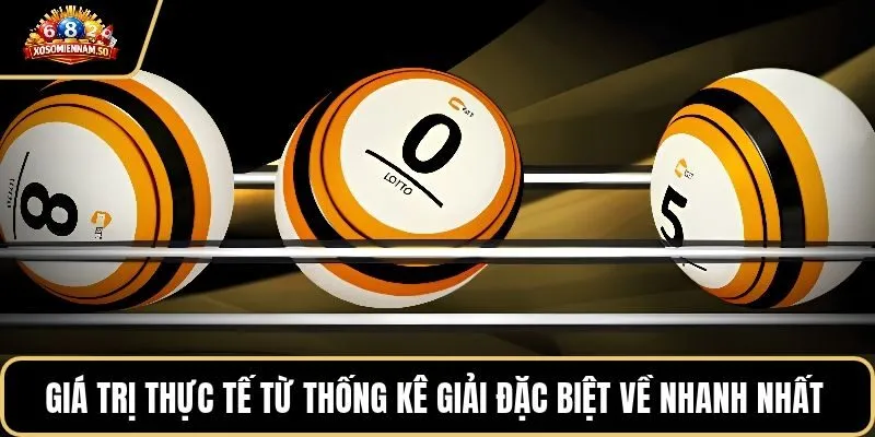 Giá trị thực tế từ thống kê giải đặc biệt về nhanh nhất
